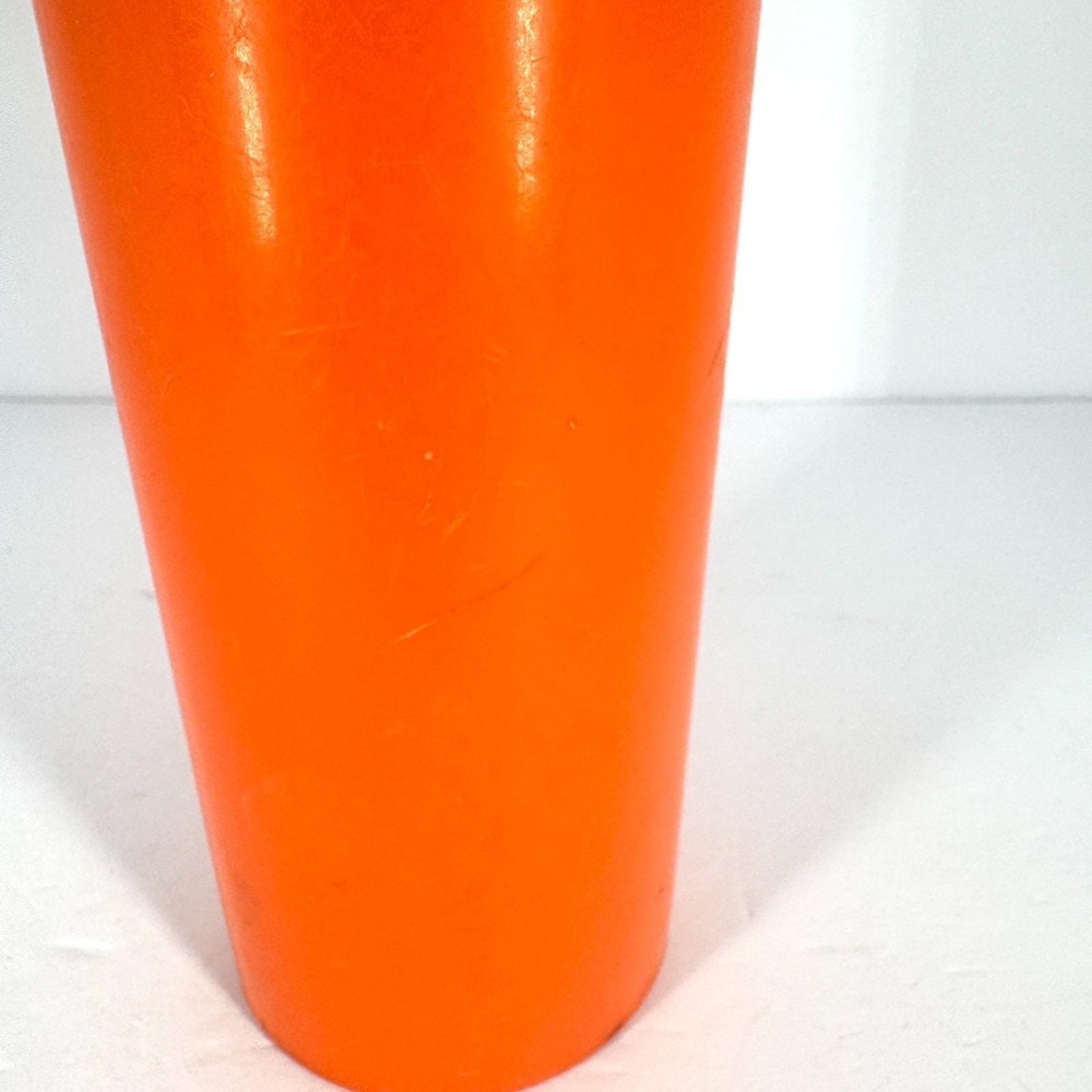 Vintage Tupperware Flip Top Container 1.5 Qt Orange Space Saver USA - Picture 3 of 8